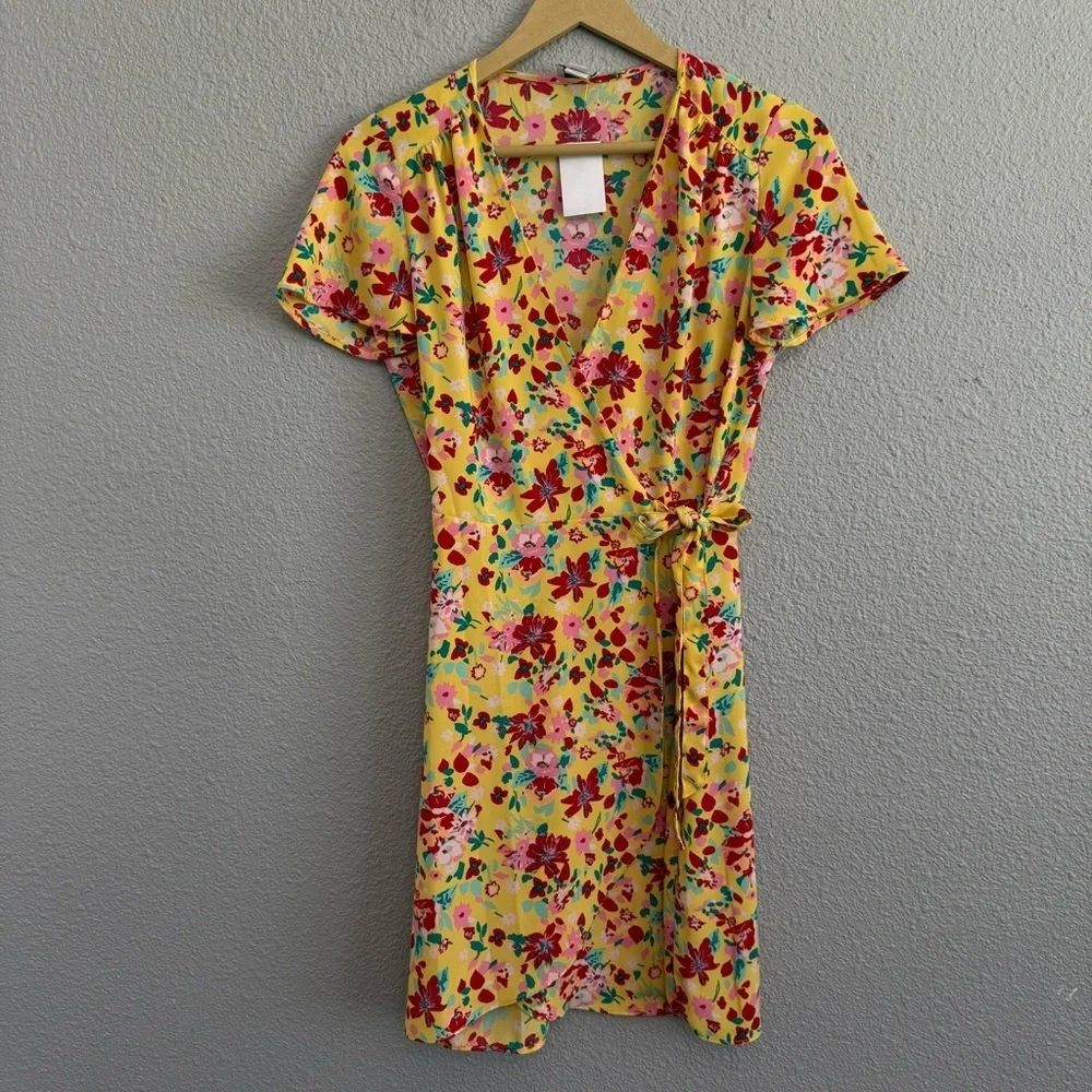 J. Crew Floral Wrap Sundress Size 00 NWT‎